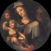 The Holy Family with Young Saint John around, Domenico Beccafumi